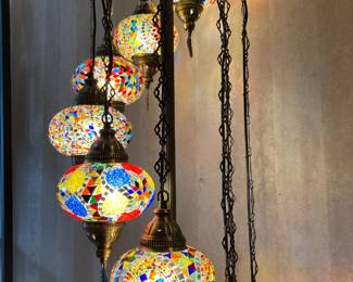 9 Globe Turkish Style Floor Lamp