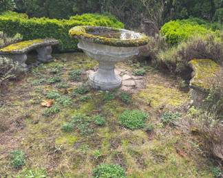 Concrete Benches, Oversized Concrete Bird Bath
