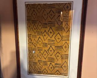 Framed African Style Textile