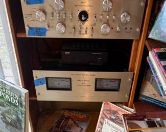 Phase Linear 400 Stereo Power Amplifier, Phase Linear 4000 Autocorrelation Preamplifier and Speaker Set