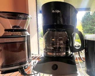 Cuisinart Coffee Grinder, Mr. Coffee 12-Cup Coffee Maker