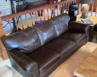 Brown Leather Couch
