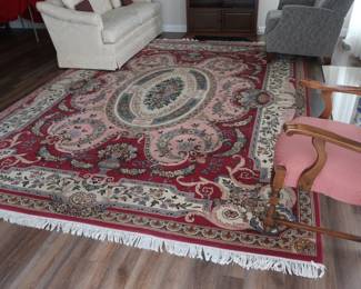Beautiful Rug with fringe 11' x 13"