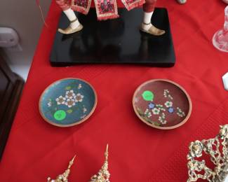 small Chinese cloisone trinket holder
