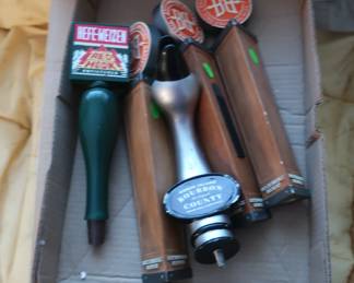 some beer tap knobs