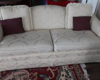 76" white sofa by Thomasville