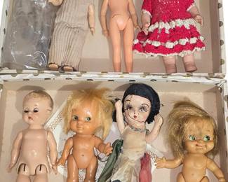 Old carnival dolls