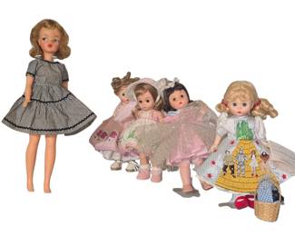 Various dolls