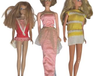 Various older Barbies