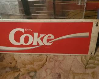 Vintage coke signs