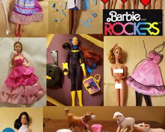 Barbie with Dolls and Farm Animals