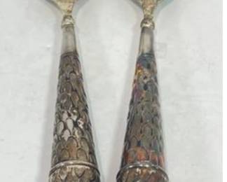 Vintage Silver-plate Salad Servers 