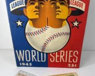 1945 World Series Tickets n Program