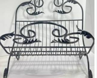 Vintage Folding Magazine Rack.