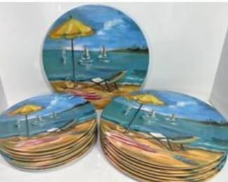 Sakura Melemine Plate Set