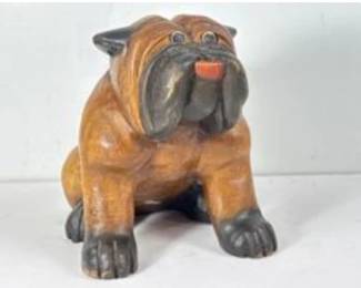 Hand Carved Bulldog