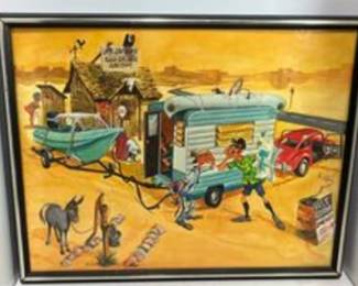 Vintage  Lithographed Print