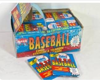 box (36 packets) of Fleer 1990 Baseball Trading Cards