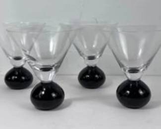 Ball Base Martini Glasses
