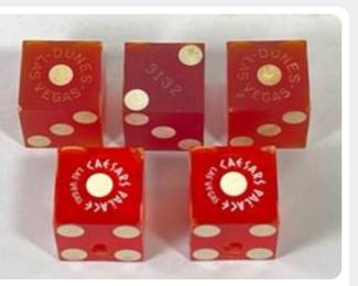 Vintage Casino Dice
