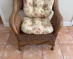 Gorgeous 8pc Wicker/Rattan Sunroom/Living Room Set featuring Loveseat with Cushions, 2 Chairs with Cushions, 1 Cocktail Table, 1 Cushioned Chaise Lounge, 2 End Tables and 1 Custom stool. This set is absolutely Beautiful and looks and feels like Brand New! Looking for a Quality Set? You just found it!