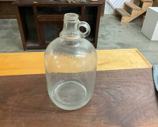 Clear Glass Gallon Jug