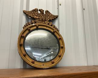 Federal Eagle Bullseye Giltwood Wall Mirror