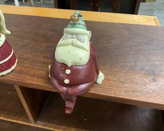 Cast Iron Santa Stocking Holder