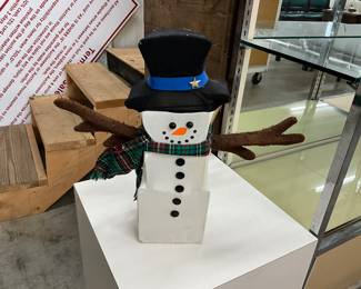 Wooden Snowman Decor