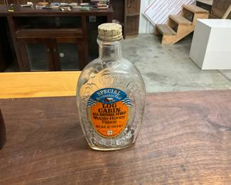Bicentennial Flask Log Cabin Syrup Bottle