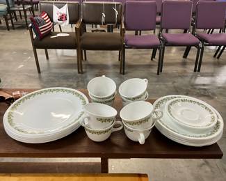 Corelle "Spring Blossom Green or Crazy Daisy Dinnerware