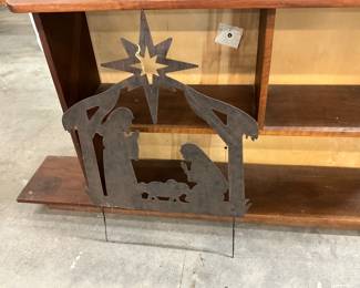 Metal Nativity Scene