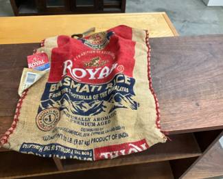 Royal Basmati Rice Burlap Bag