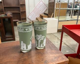 Jeannette Hellenic Green Tumblers
