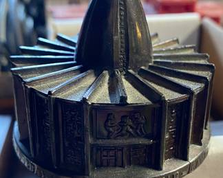 Small Vintage Football Hall of Fame Souvenir Building