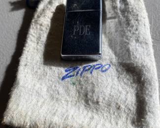 Slimline Zippo and Zippo Bag
