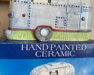 Ceramic Camper Cookie Jar with Box
