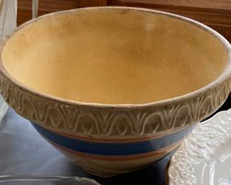 Small Old Banded Kitchen Bowl
