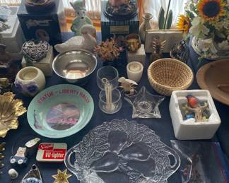 Assorted Glass and Figurines