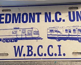 Piedmont N.C. Unit W.B.C.C.I. Plate