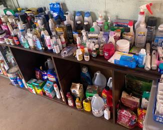 Assorted Household Chemicals and More