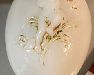 Victorian Milk Glass Easter Egg