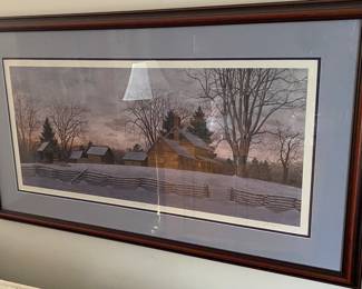 Signed and Numbered John Furches "Snow Ridge" Print