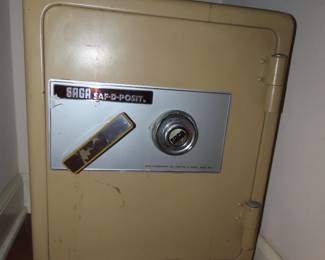 Saga safe with combination.