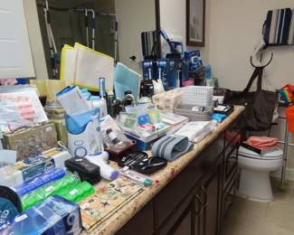 Bathroom contents.