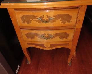 Short two drawer nightstand/endtable.