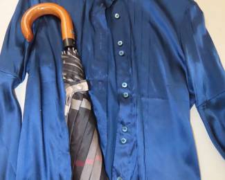 Burberry blouse size small and Burberry umbrella.