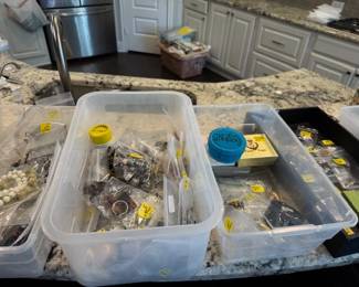 Come check out the tubs of jewelry