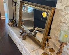 Brass colored decor for that added touch of elegance.