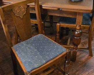 Chair and Base of Kitchen Table 